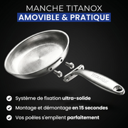 Manche TITANOX amovible et pratique