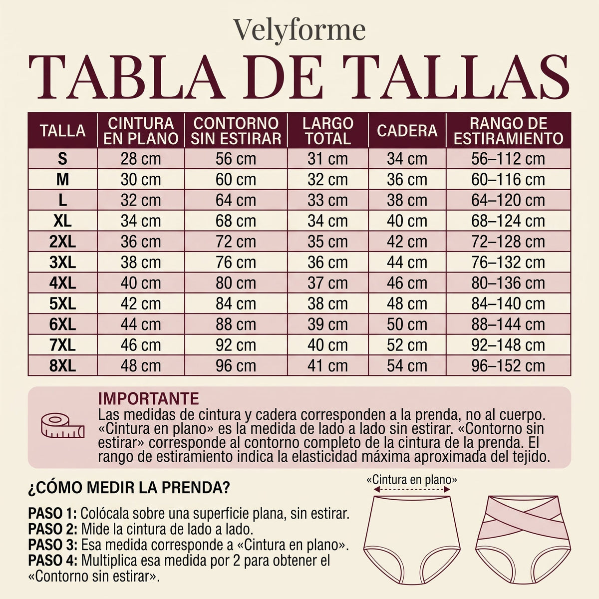 Velyforme® Braguita Moldeadora Talle Alto – Vientre Plano sin Esfuerzo